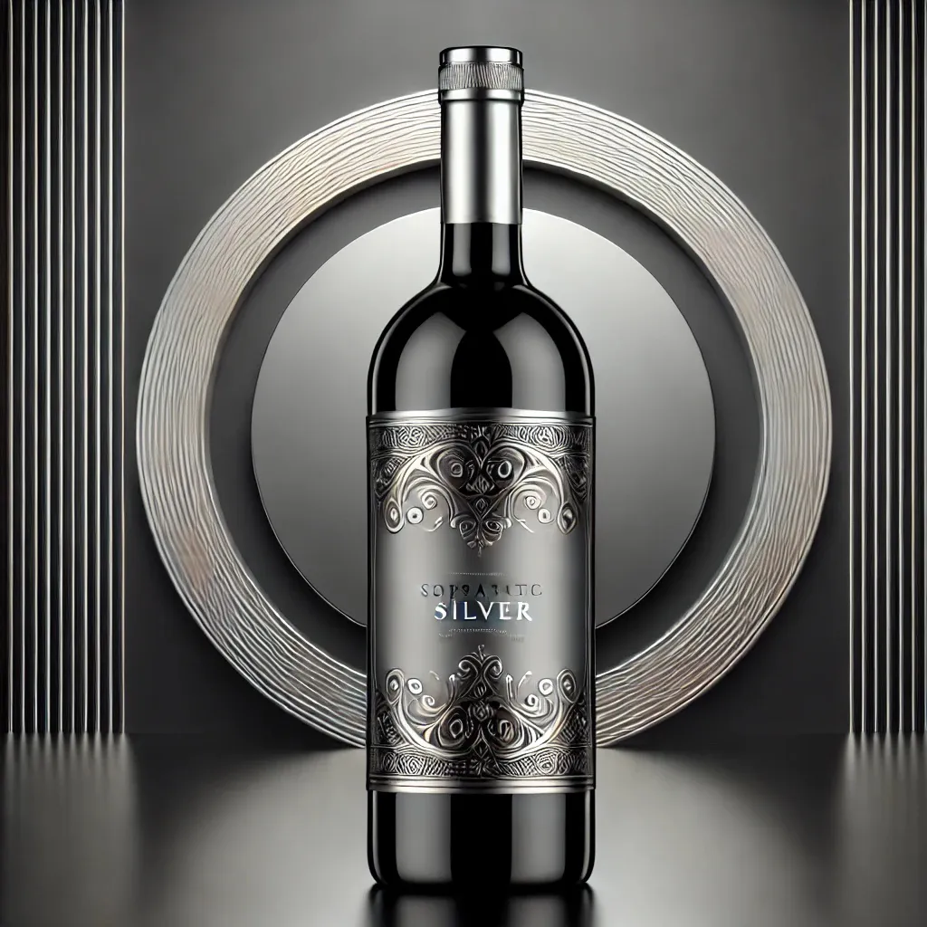 Silber Plan Flasche